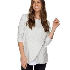 BAE Nursing/ Maternity Grey You Remind Me Sweater
